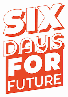 Logo Six Days for Future in rot